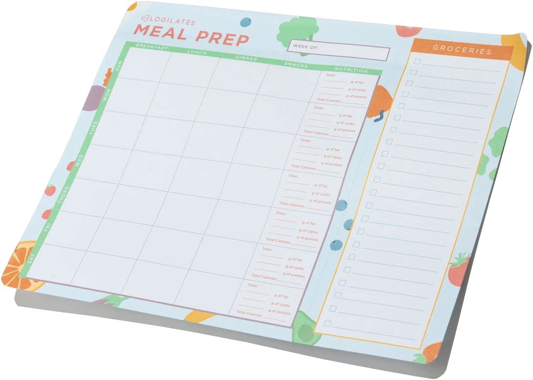 Blogilates Meal Prep Pad - (8”X10”) - Meal Planner & Tear