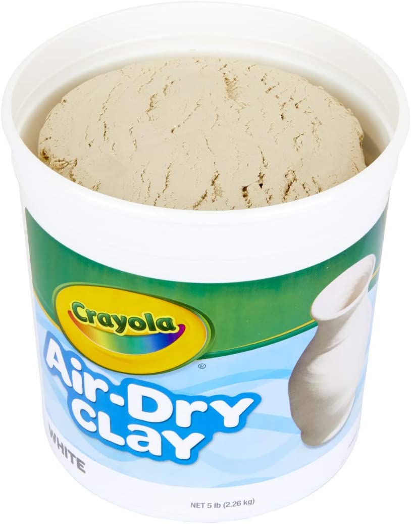 Crayola Air Dry Clay Bucket - White 5lb [Amazon Exclusive]