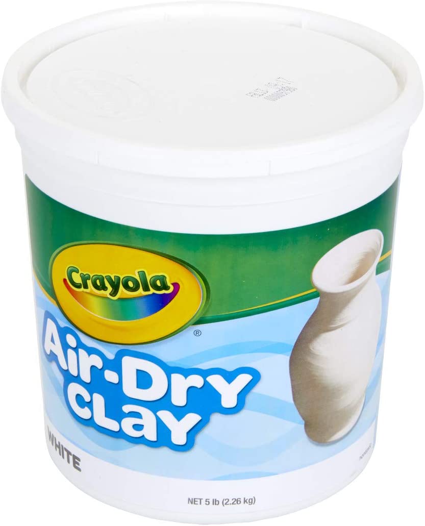 Crayola Air Dry Clay Bucket - White 5lb [Amazon Exclusive]