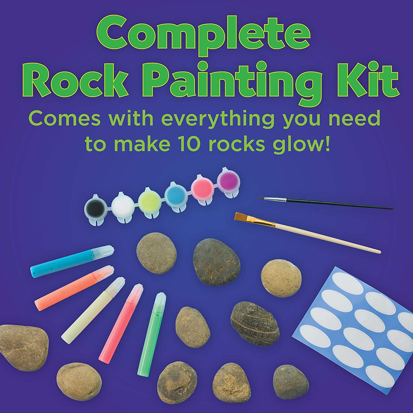 Creativity for Kids Glow In The Dark Rock Painting Kit